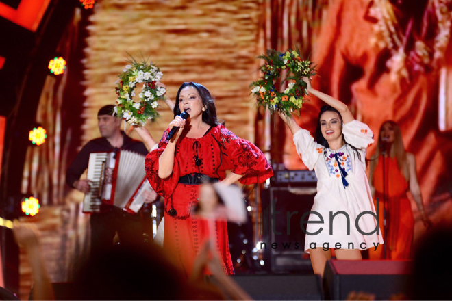 Sofia Rotaru celebrates her jubilee at Zhara festival in Baku. Azerbaijan, july 29, 2017