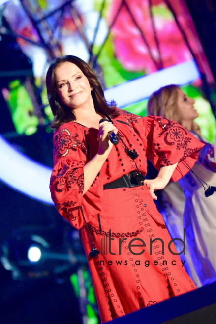 Sofia Rotaru celebrates her jubilee at Zhara festival in Baku. Azerbaijan, july 29, 2017