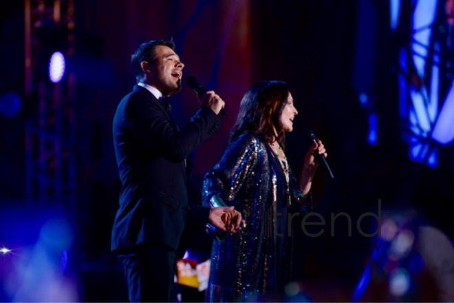 Sofia Rotaru celebrates her jubilee at Zhara festival in Baku. Azerbaijan, july 29, 2017