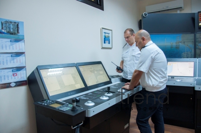 At Training Center of Azerbaijan Caspian Shipping CJSC. Baku, Azerbaijan, August 4, 2017