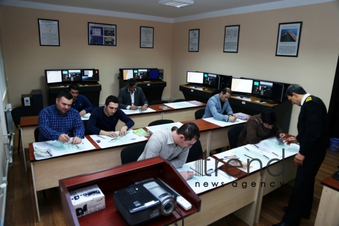 At Training Center of Azerbaijan Caspian Shipping CJSC. Baku, Azerbaijan, August 4, 2017