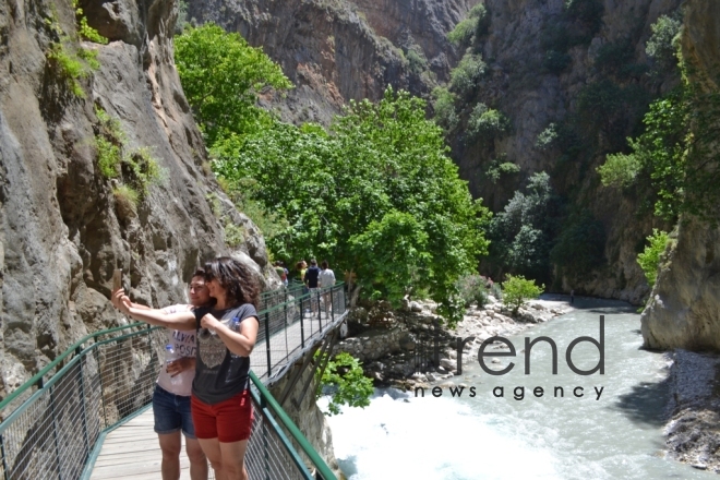 Saklikent - the second longest and deepest gorge in Europe. Turkey. Mugla, august 5 , 2017