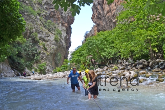 Saklikent - the second longest and deepest gorge in Europe. Turkey. Mugla, august 5 , 2017