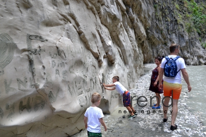 Saklikent - the second longest and deepest gorge in Europe. Turkey. Mugla, august 5 , 2017