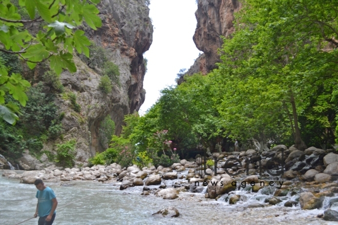 Saklikent - the second longest and deepest gorge in Europe. Turkey. Mugla, august 5 , 2017