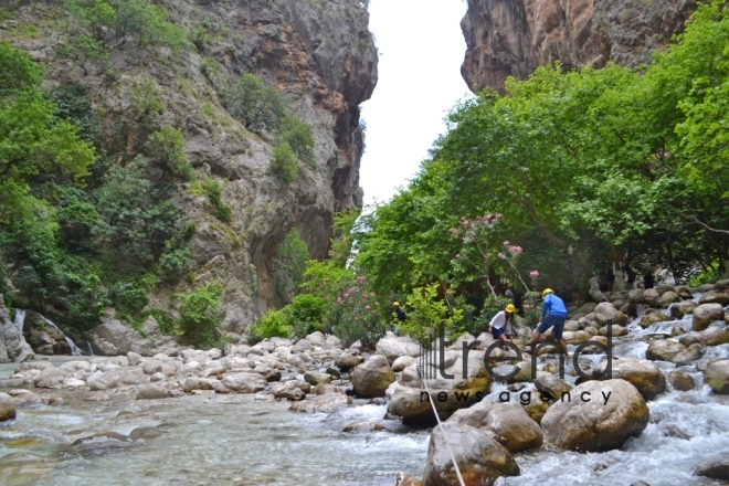 Saklikent - the second longest and deepest gorge in Europe. Turkey. Mugla, august 5 , 2017