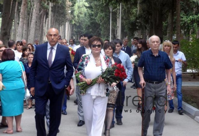 Legendary singer and composer Muslim Magomayev was commemorated in the Alley of Honor in Baku. Azərbaycan, 17 avqust, 2017