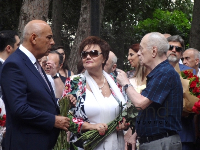 Legendary singer and composer Muslim Magomayev was commemorated in the Alley of Honor in Baku. Azərbaycan, 17 avqust, 2017