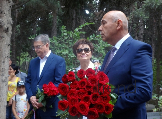 Legendary singer and composer Muslim Magomayev was commemorated in the Alley of Honor in Baku. Azərbaycan, 17 avqust, 2017