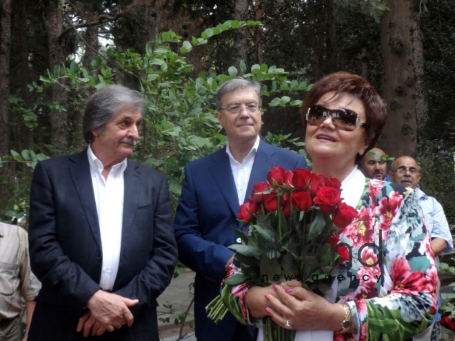 Legendary singer and composer Muslim Magomayev was commemorated in the Alley of Honor in Baku. Azərbaycan, 17 avqust, 2017