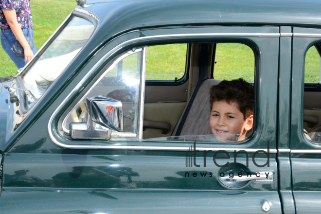 At a parade of classic cars in Baku. Azerbaijan, Baku, august 26, 2017