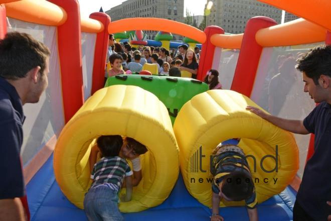 Heydar Aliyev Center arranges grand festival for Baku residents. Azerbaijan, Baku, august 28, 2017