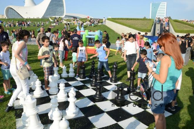 Heydar Aliyev Center arranges grand festival for Baku residents. Azerbaijan, Baku, august 28, 2017