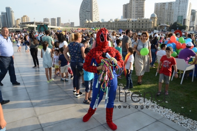 Heydar Aliyev Center arranges grand festival for Baku residents. Azerbaijan, Baku, august 28, 2017