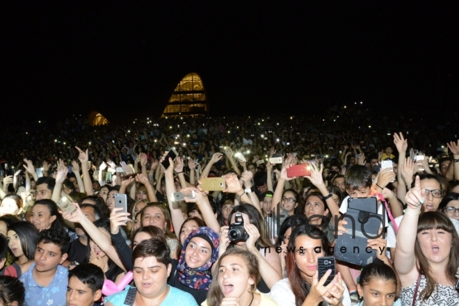 Heydar Aliyev Center arranges grand festival for Baku residents. Azerbaijan, Baku, august 28, 2017