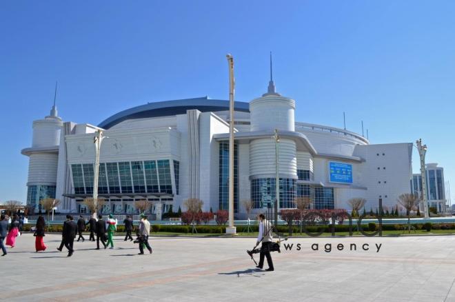 Ашхабад готовится к V Азиатским играм в закрытых помещениях и по боевым искусствам. Азербайджан, Баку, 9 сентября 2017
