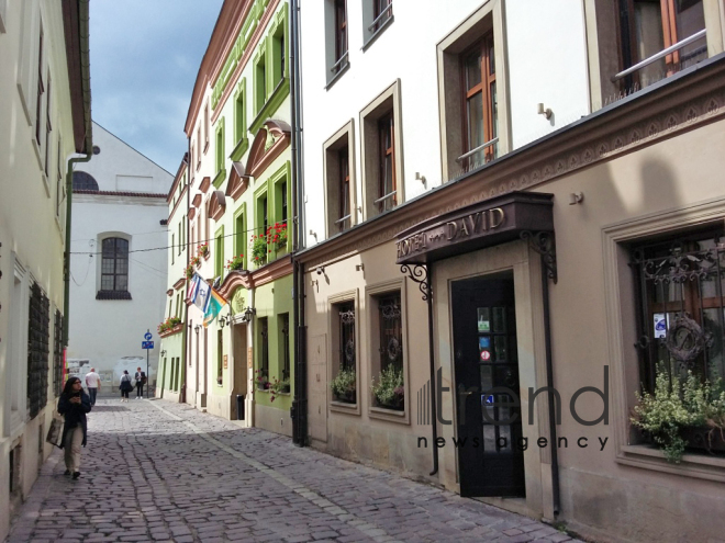 Krakovun qəlbində - Bazar meydanı (Rynek Glowny). Polşa, Krakov, 14 sentyabr 2017