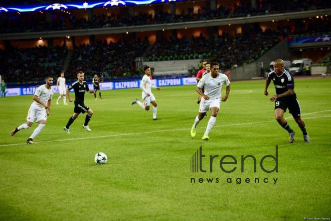 Azerbaijani football club Qarabag FK lost to AS Roma 2-1 in Champions League Group Stage in Baku. Azerbaijan, September 27, 2017
