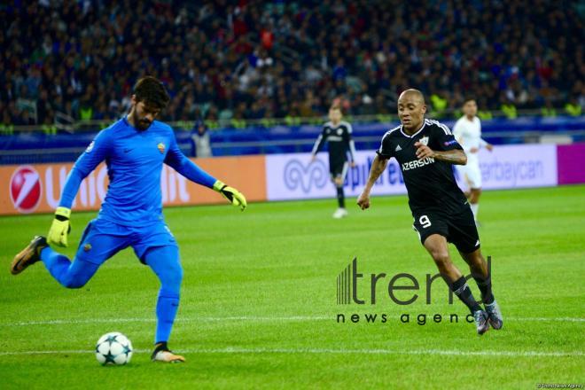 Azerbaijani football club Qarabag FK lost to AS Roma 2-1 in Champions League Group Stage in Baku. Azerbaijan, September 27, 2017
