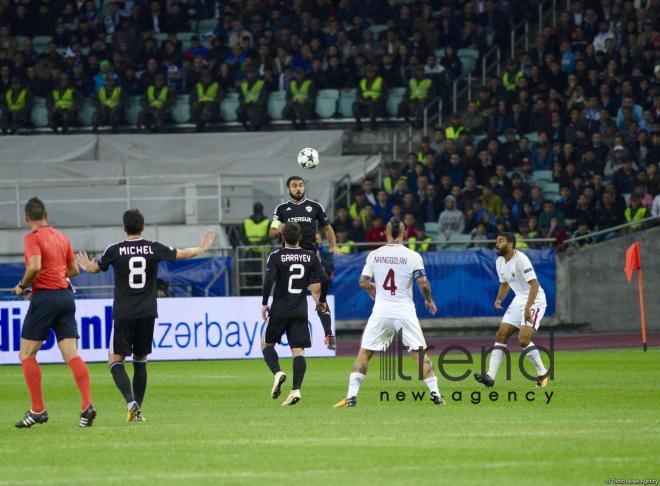 Azerbaijani football club Qarabag FK lost to AS Roma 2-1 in Champions League Group Stage in Baku. Azerbaijan, September 27, 2017
