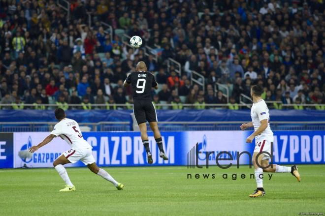 Azerbaijani football club Qarabag FK lost to AS Roma 2-1 in Champions League Group Stage in Baku. Azerbaijan, September 27, 2017
