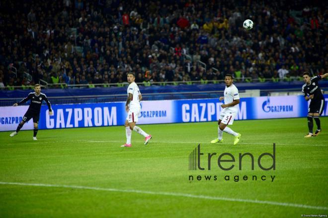 Azerbaijani football club Qarabag FK lost to AS Roma 2-1 in Champions League Group Stage in Baku. Azerbaijan, September 27, 2017
