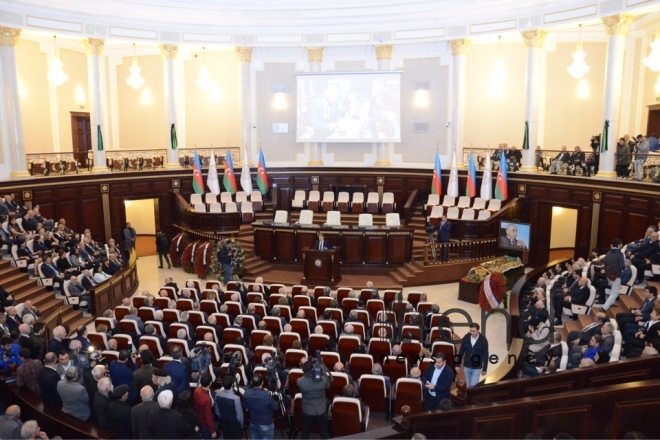 Farewell ceremony for eminent Azerbaijani scientist Lotfi Zadeh held in Baku. Azerbaijan, Baku, September 29, 2017
 
 
