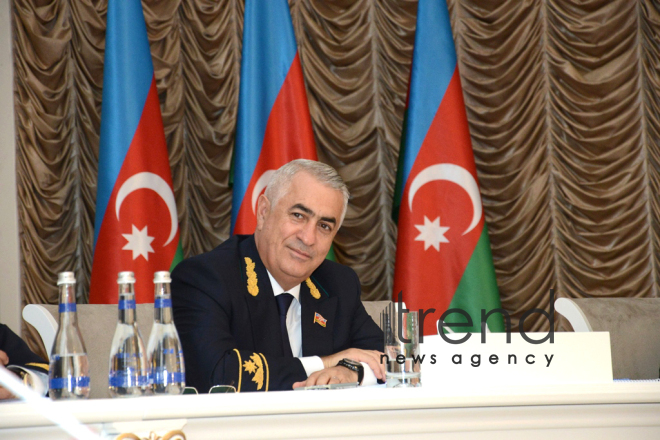 Railway workers of Azerbaijan celebrate professional holiday. Azerbaijan, Baku, October 13, 2017