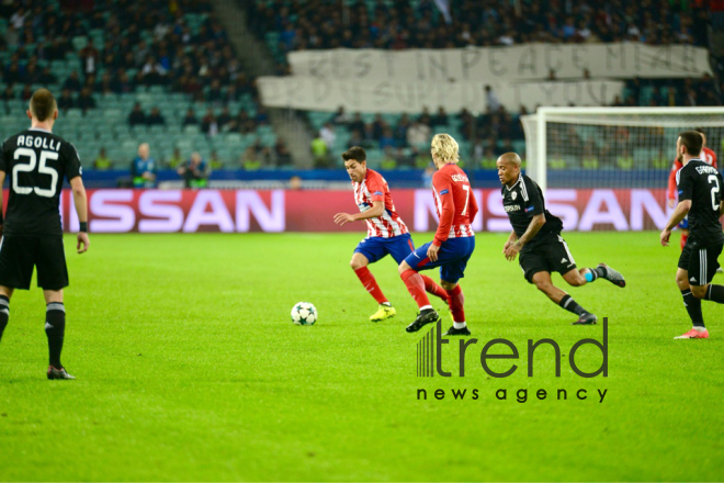 FC Qarabag gets first UEFA Champions League Group point. Azerbaijan, Baku, October 19, 2017