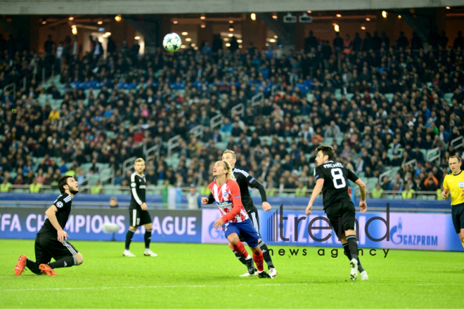 FC Qarabag gets first UEFA Champions League Group point. Azerbaijan, Baku, October 19, 2017