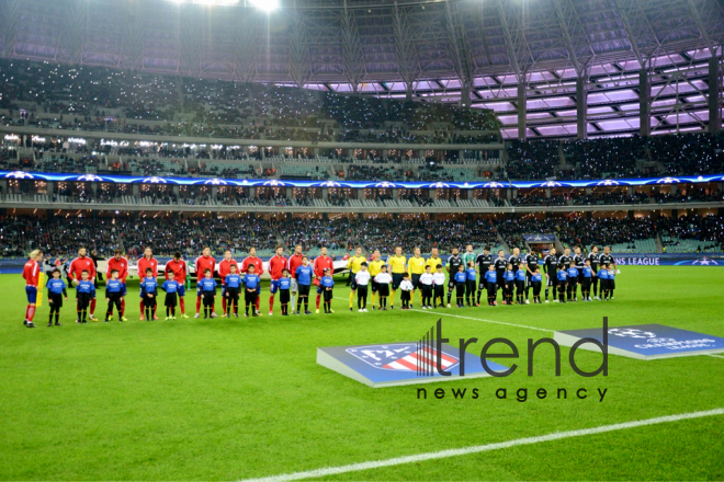 FC Qarabag gets first UEFA Champions League Group point. Azerbaijan, Baku, October 19, 2017