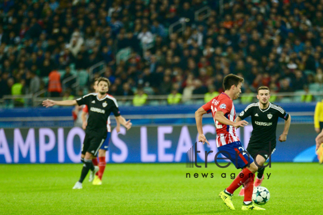 FC Qarabag gets first UEFA Champions League Group point. Azerbaijan, Baku, October 19, 2017