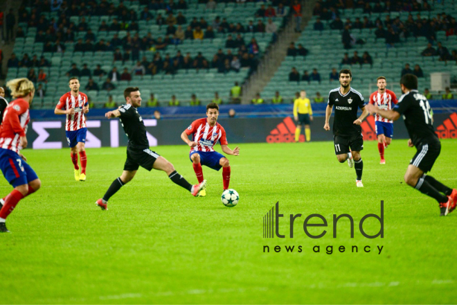 FC Qarabag gets first UEFA Champions League Group point. Azerbaijan, Baku, October 19, 2017