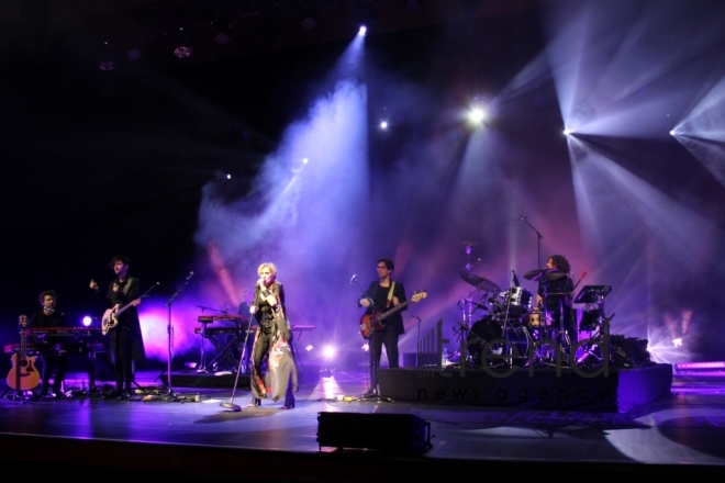 Fantastic Patricia Kaas on the Baku stage. Azerbaijan, Baku, October 19, 2017