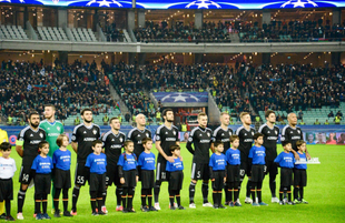 FC Qarabag gets first UEFA Champions League Group point. Azerbaijan, Baku, October 19, 2017