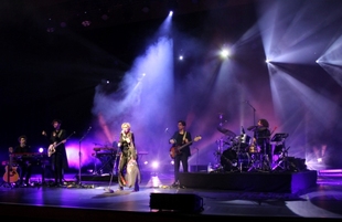 Fantastic Patricia Kaas on the Baku stage. Azerbaijan, Baku, October 19, 2017