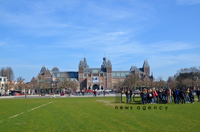 One day in Amsterdam. Holland, 24 october, 2017