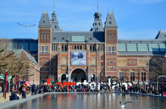 One day in Amsterdam. Holland, 24 october, 2017