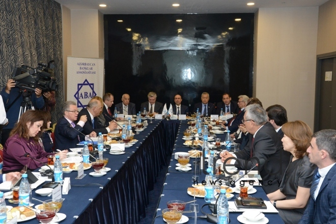 Representatives of banking associations of CIS, Central and Eastern Europe convene in Baku. Azerbaijan, Baku, October 26, 2017
