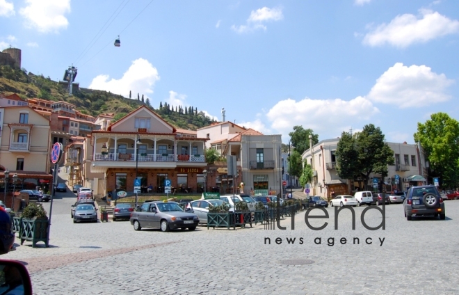 One day in Tbilisi. Georgia, Tbilisi, October 27, 2017