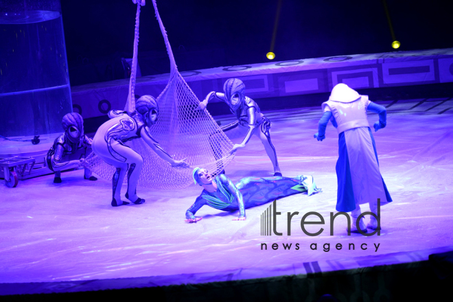 В Баку представлено фантастическое шоу UFO Большого Московского цирка. Азербайджан, Баку, 6 ноября, 2017