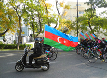 Велопробег, посвященный Дню Государственного флага Азербайджана				
