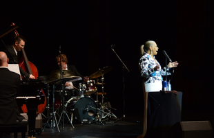 Grammy winner Patti Austin on Baku stage. Azerbaijan, Baku, November 16, 2017