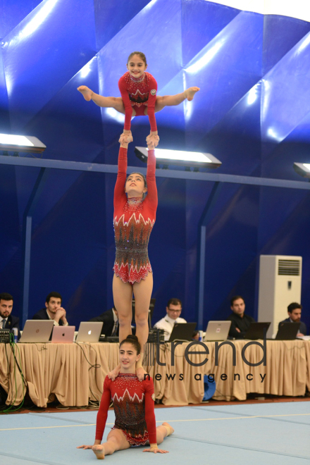 Стартовали чемпионаты Азербайджана по спортивной и акробатической гимнастике. Азербайджан, Баку, 17 ноября 2017