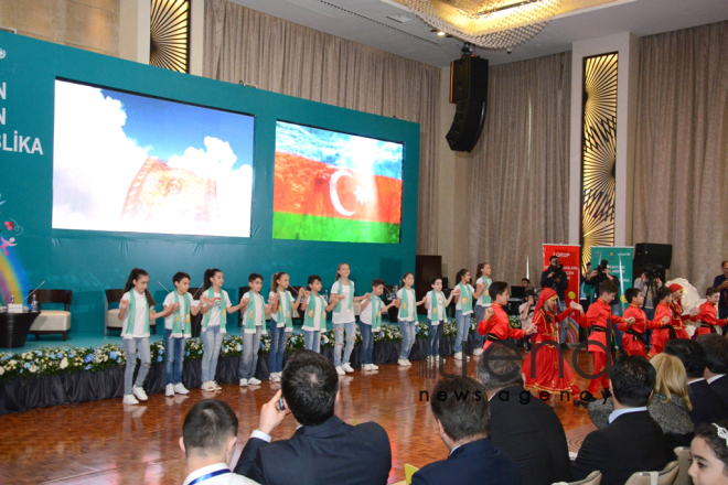 At 4th National Forum of Azerbaijani Children. Azerbaijan, Baku, november 20, 2017
