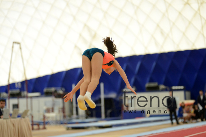 Gymnastics championships begin in Baku. Azerbaijan, Baku, november 23, 2017