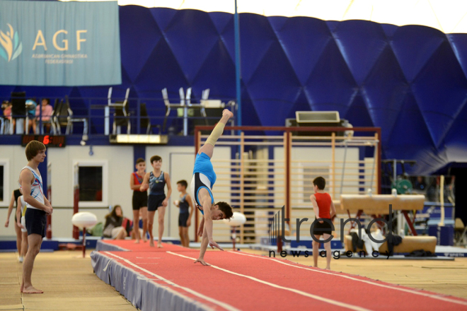 Gimnastikanın 4 növü üzrə Azərbaycan çempionatı və Bakı birinciliyi keçirilir. Azərbaycan, Bakı, 23 noyabr 2017