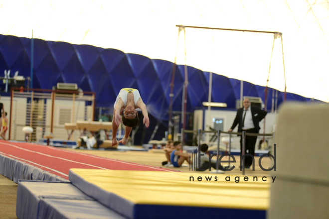 Gimnastikanın 4 növü üzrə Azərbaycan çempionatı və Bakı birinciliyi keçirilir. Azərbaycan, Bakı, 23 noyabr 2017