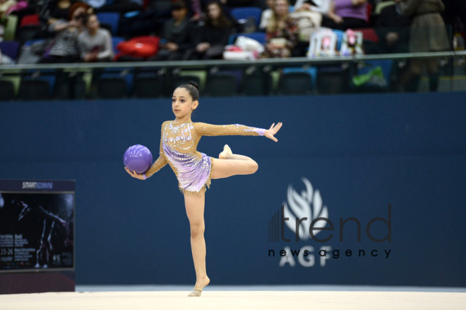 Gimnastikanın 4 növü üzrə yarışların üçüncü günü. Azərbaycan, Bakı, 25 noyabr 2017