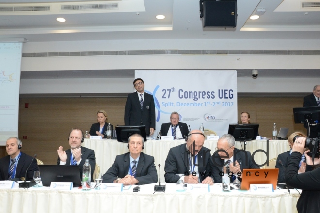 AGF Sec.Gen. Farid Gayibov elected UEG President. Croatia, Split, december 2, 2017